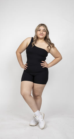 Fierce Pro Athletic one shoulder Romper